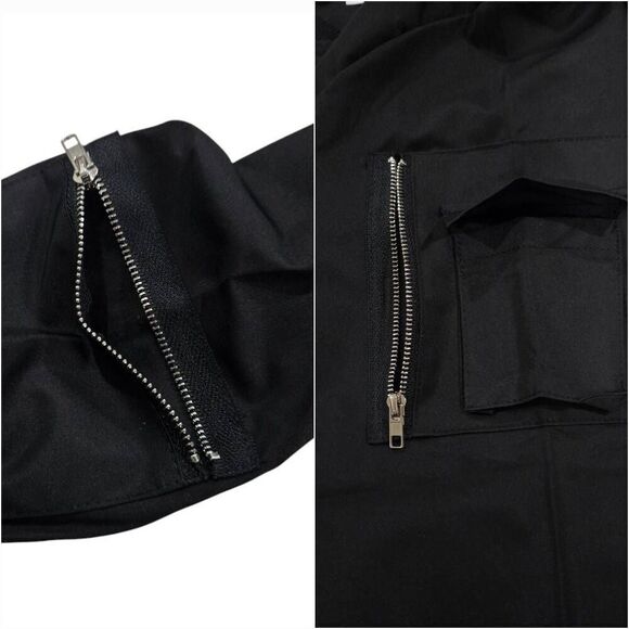 Women's Mock Neck Zip-Up Cropped Jacket(S009)-Size M for Women - Picture 6 of 9